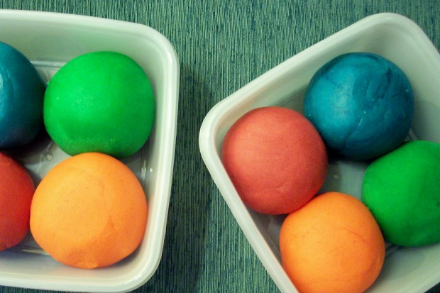 colored play doh