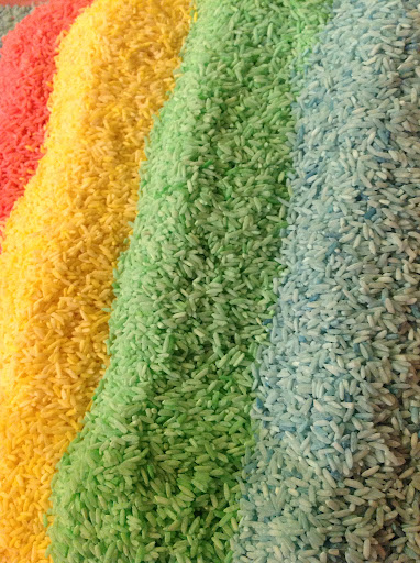 colored rice